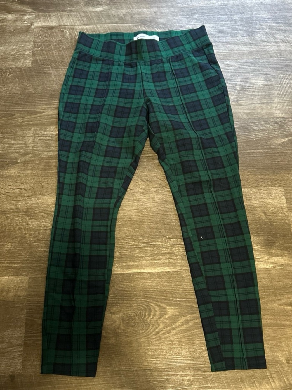 Old Navy Green and Blue Plaid Trousers